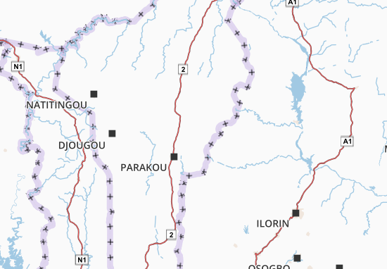 Borgou Map