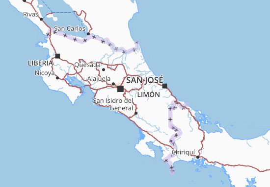 Kaart Plattegrond Cartago