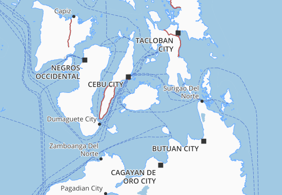 Kaart Plattegrond Bohol